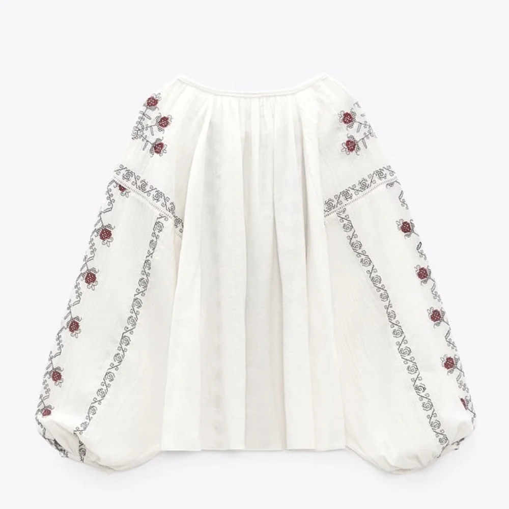 Zara embroidered blouse - Picture 6 of 8